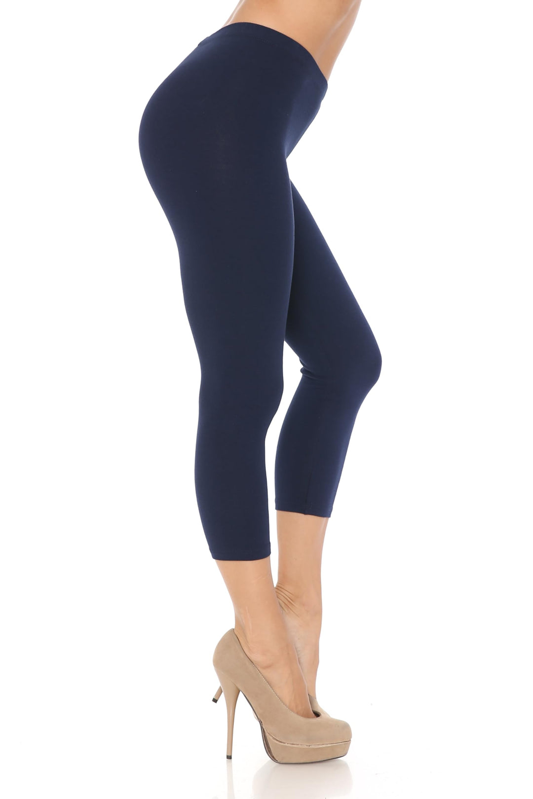 USA Basic Cotton Capri Leggings