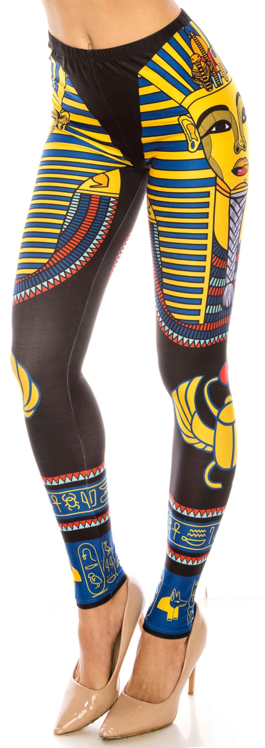 Creamy Soft Leggings Premium Women's King TUT Extra Plus, High Rise, Stretchy, Comfortable, 3X-5X Leggings - by USA Fashion