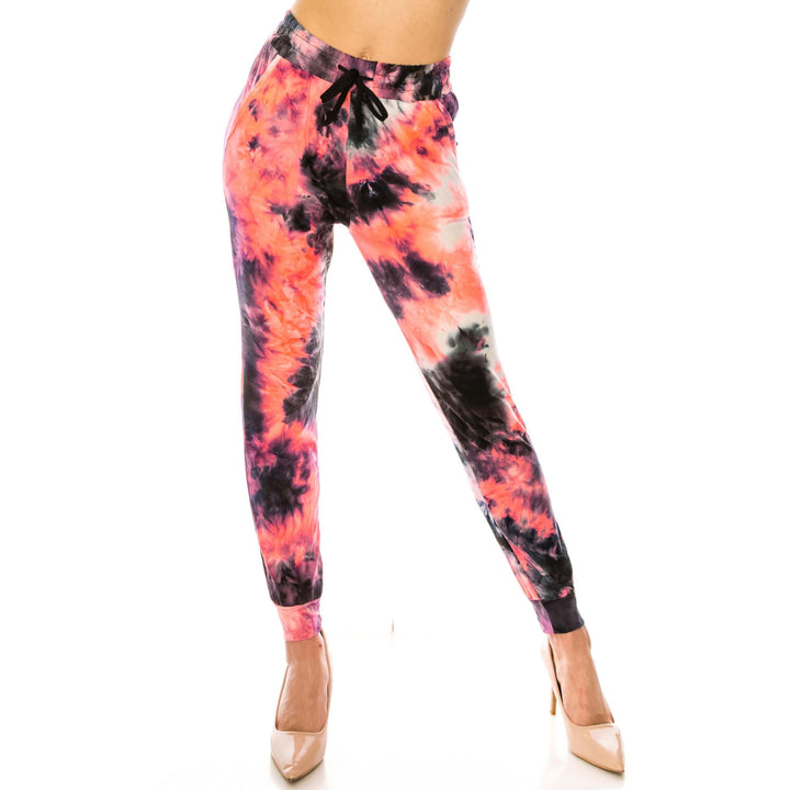 Buttery Smooth Coral Tie Dye Joggers