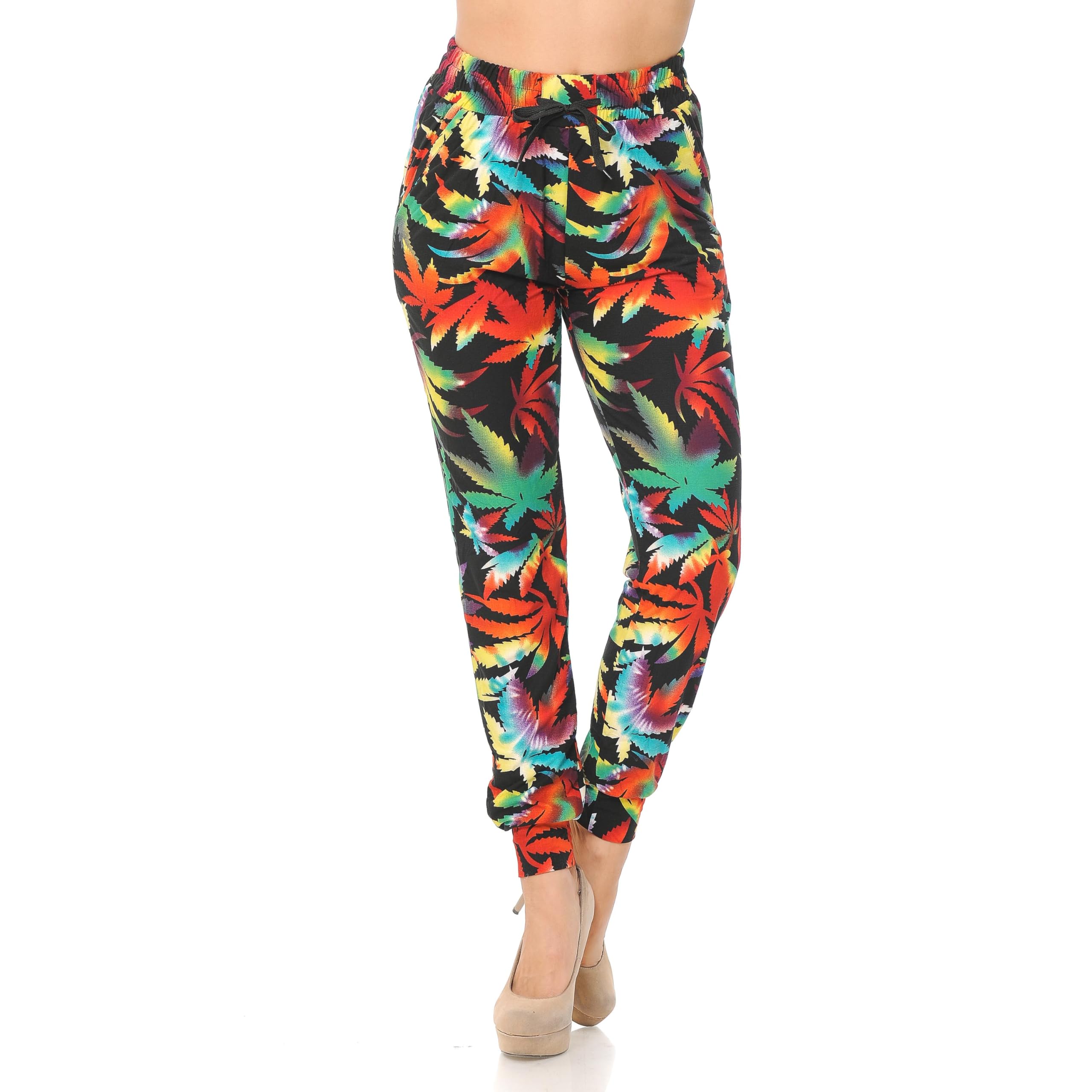 Buttery Smooth Rainbow Marijuana Joggers