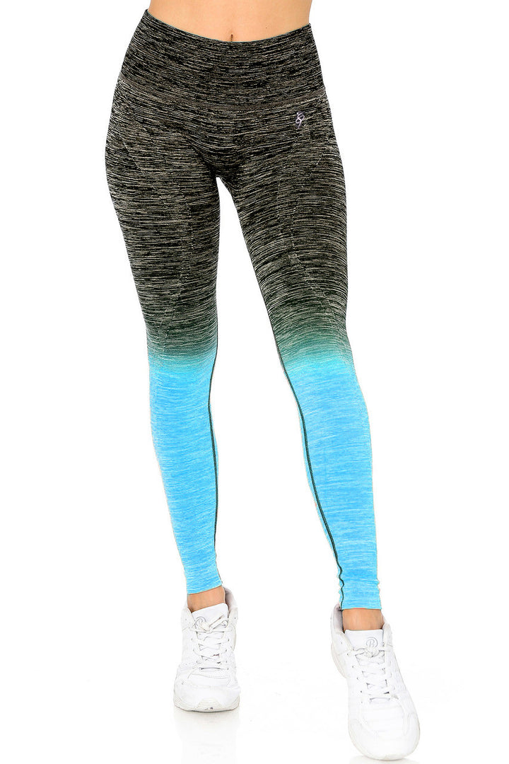 Ombre Heathered Athleica Workout Leggings