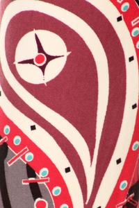 Buttery Soft Jazzy Burgundy Paisley Leggings (One Size Regular,Red)