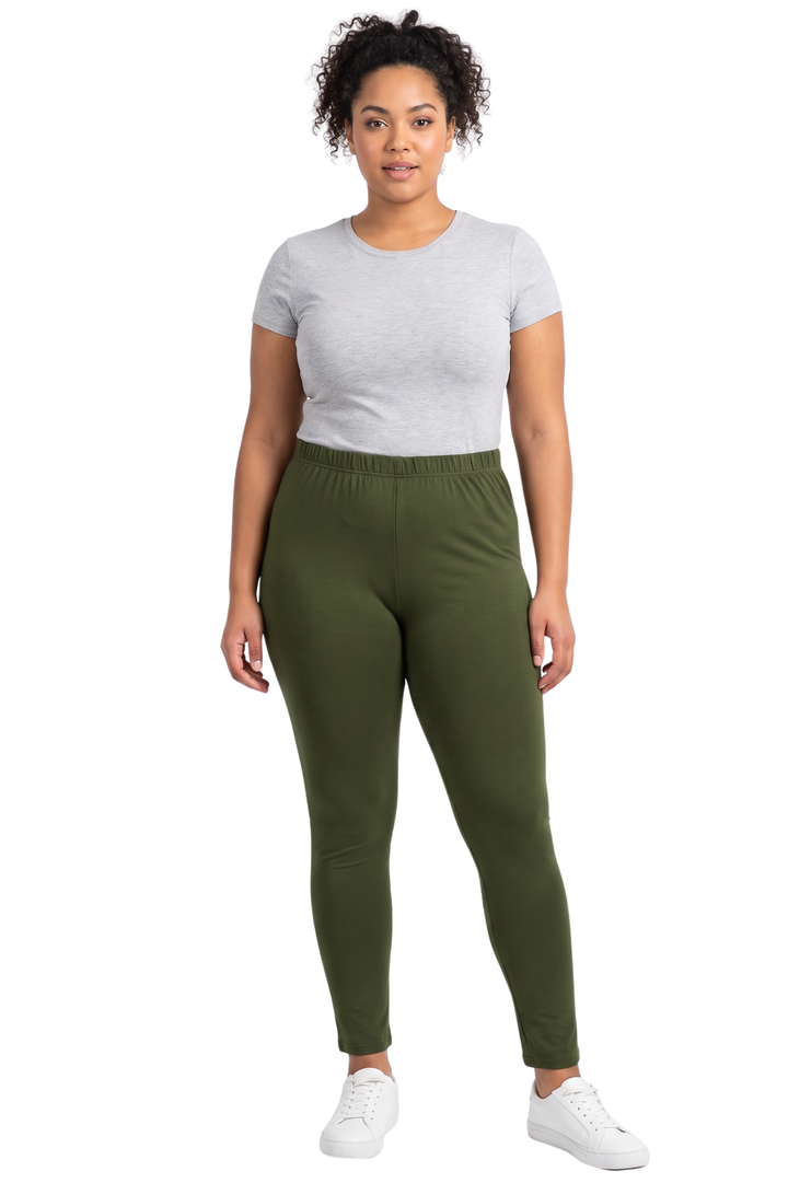 Buttery Smooth Basic Solid Capri Leggings - Plus Size - 1XL 2XL 3XL - New Mix