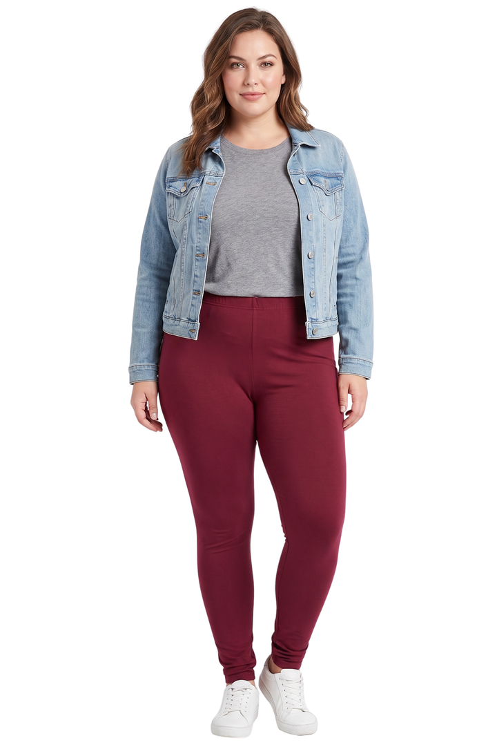 Buttery Smooth Basic Solid Capri Leggings - Plus Size - 1XL 2XL 3XL - New Mix