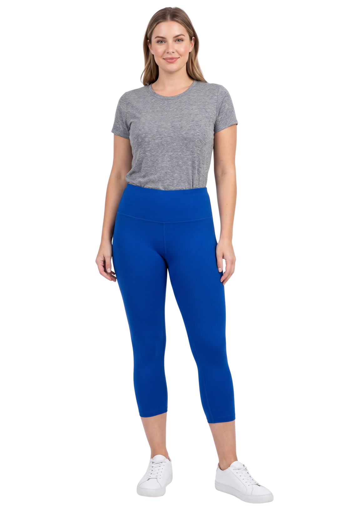 Buttery Smooth Basic Solid High Waisted Capris - 5 Inch Waist - New Mix
