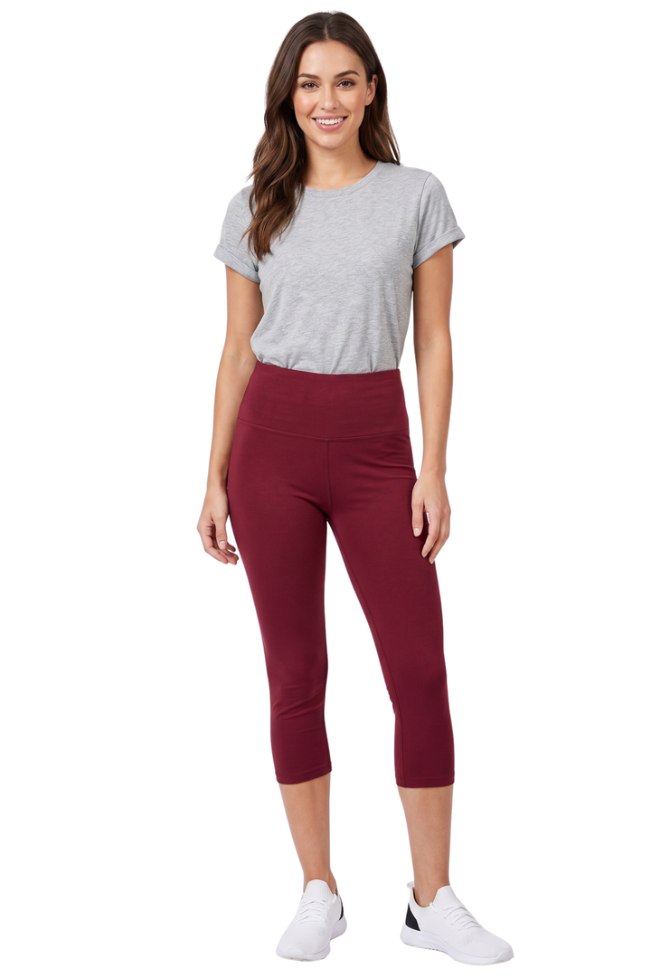 Buttery Smooth Basic Solid High Waisted Capris - 5 Inch Waist - New Mix