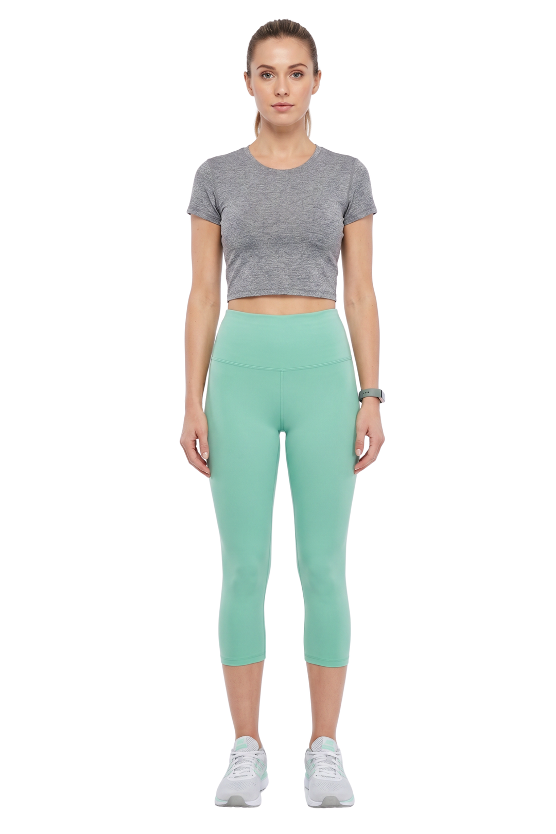 Buttery Smooth Basic Solid High Waisted Capris - 5 Inch Waist - New Mix