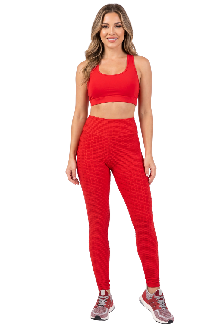 Scrunch Butt High Waisted Leggings - Plus Size - 1XL 2XL 3XL