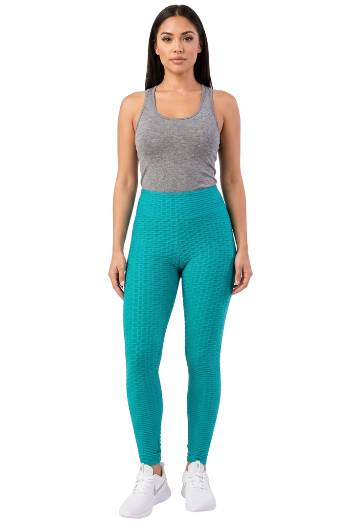 Scrunch Butt High Waisted Leggings - Plus Size - 1XL 2XL 3XL