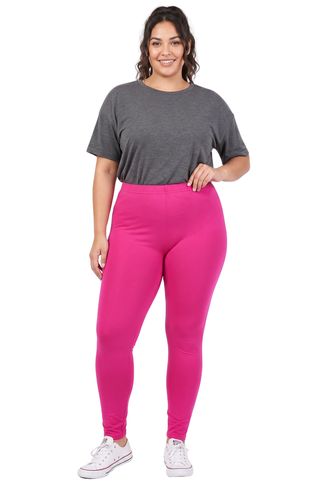 Buttery Smooth Basic Solid Leggings - Plus Size - 1XL 2XL 3XL - New Mix
