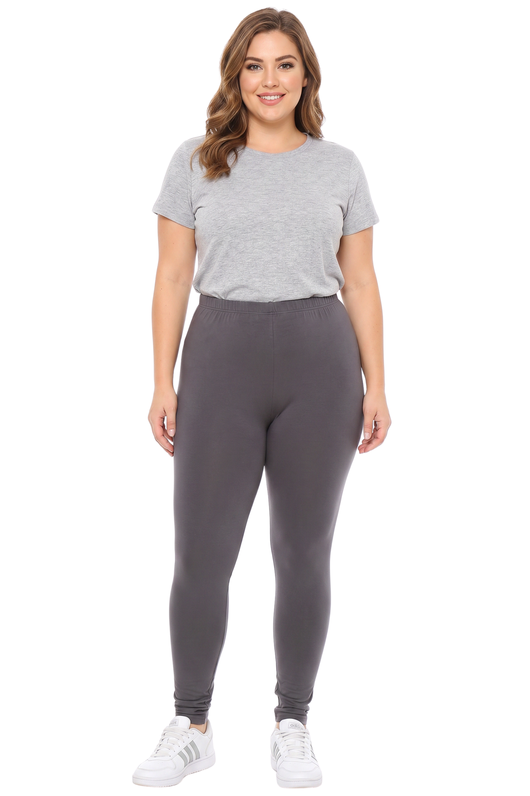 Buttery Smooth Basic Solid Leggings - Extra Plus Size - 3XL 4XL 5XL - EEVEE