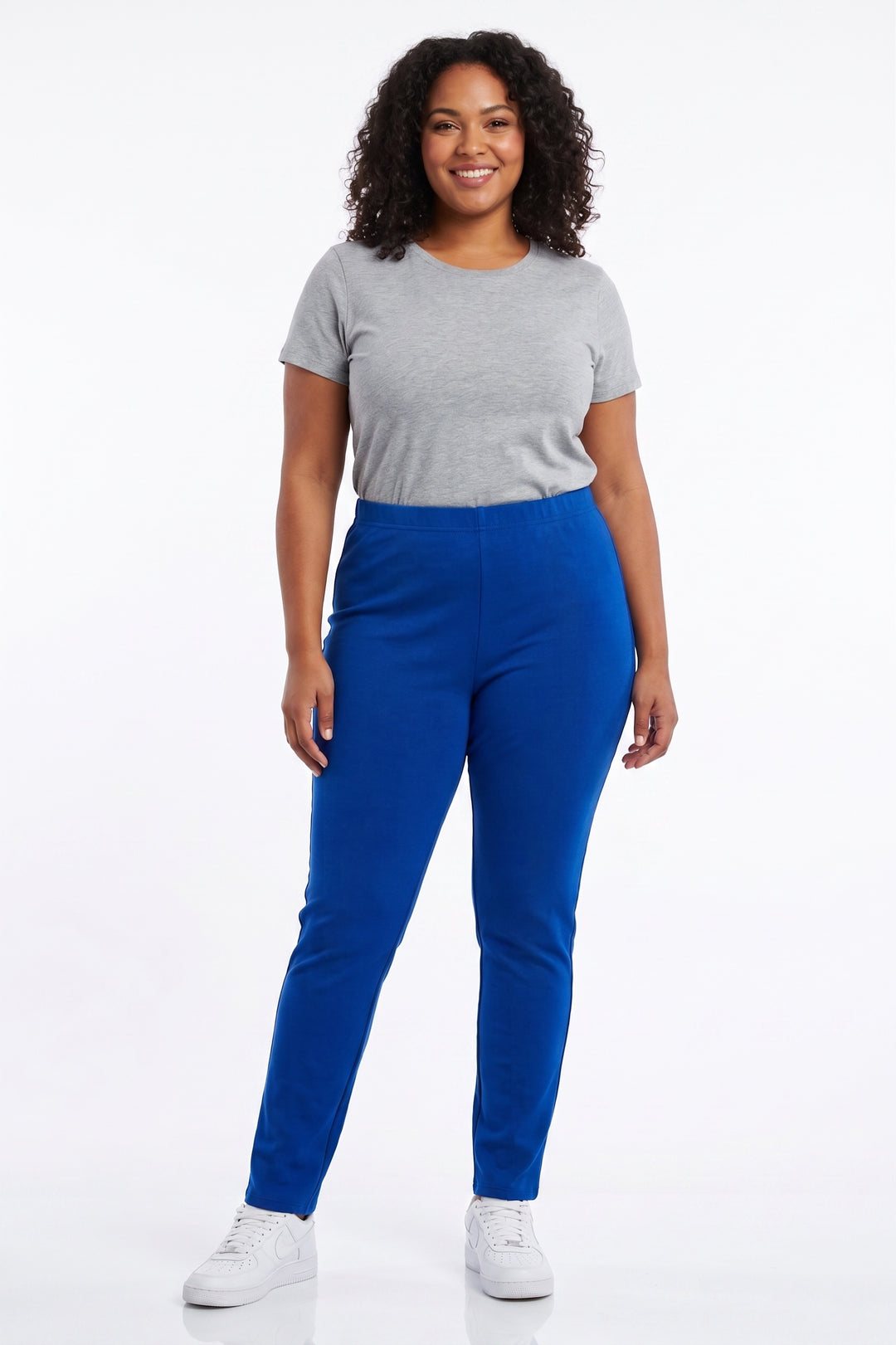 Warm Solid Fur Lined Leggings - Plus Size - 1XL 2XL 3XL