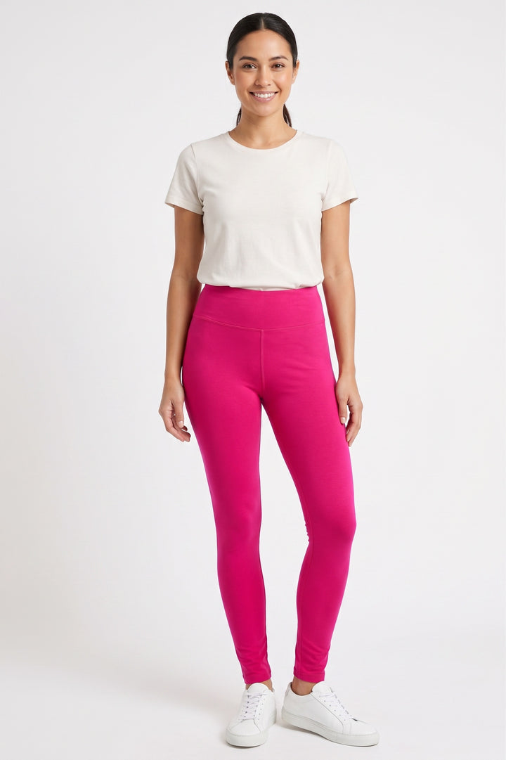 Buttery Smooth High Waisted Basic Solid Leggings - 3 Inch Waist