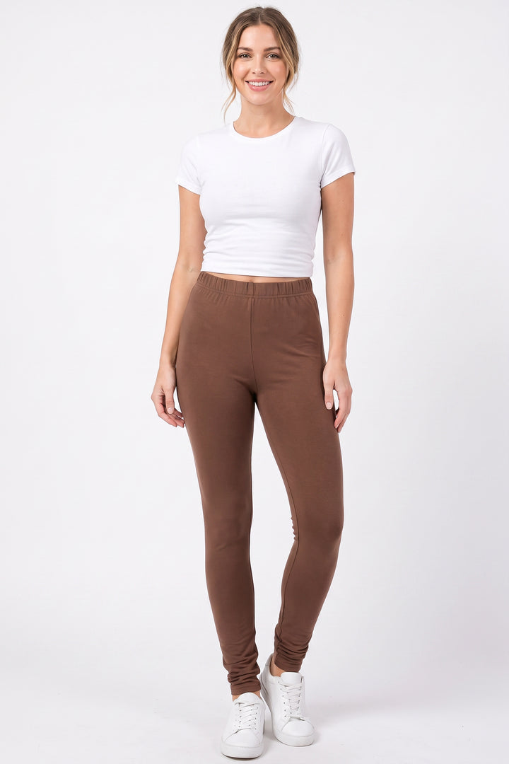 Premium Fleece Lined Multi Size Solid Leggings - New Mix