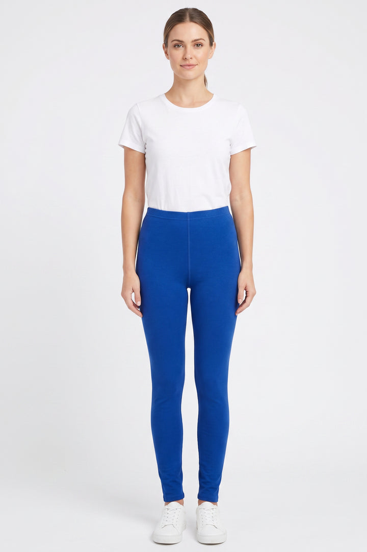 Solid Warm Fur Lined Leggings