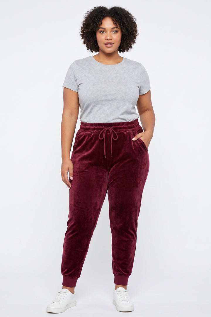 Velour Comfy Plus Size Joggers