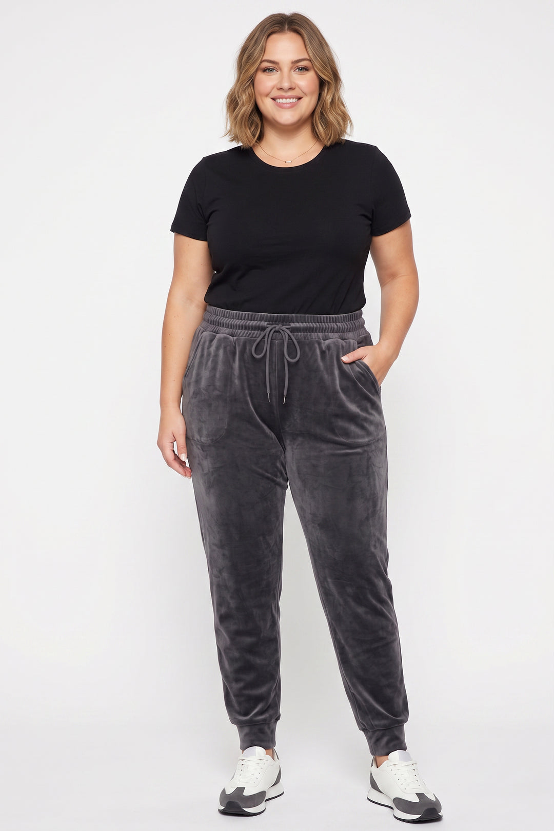 Velour Comfy Plus Size Joggers