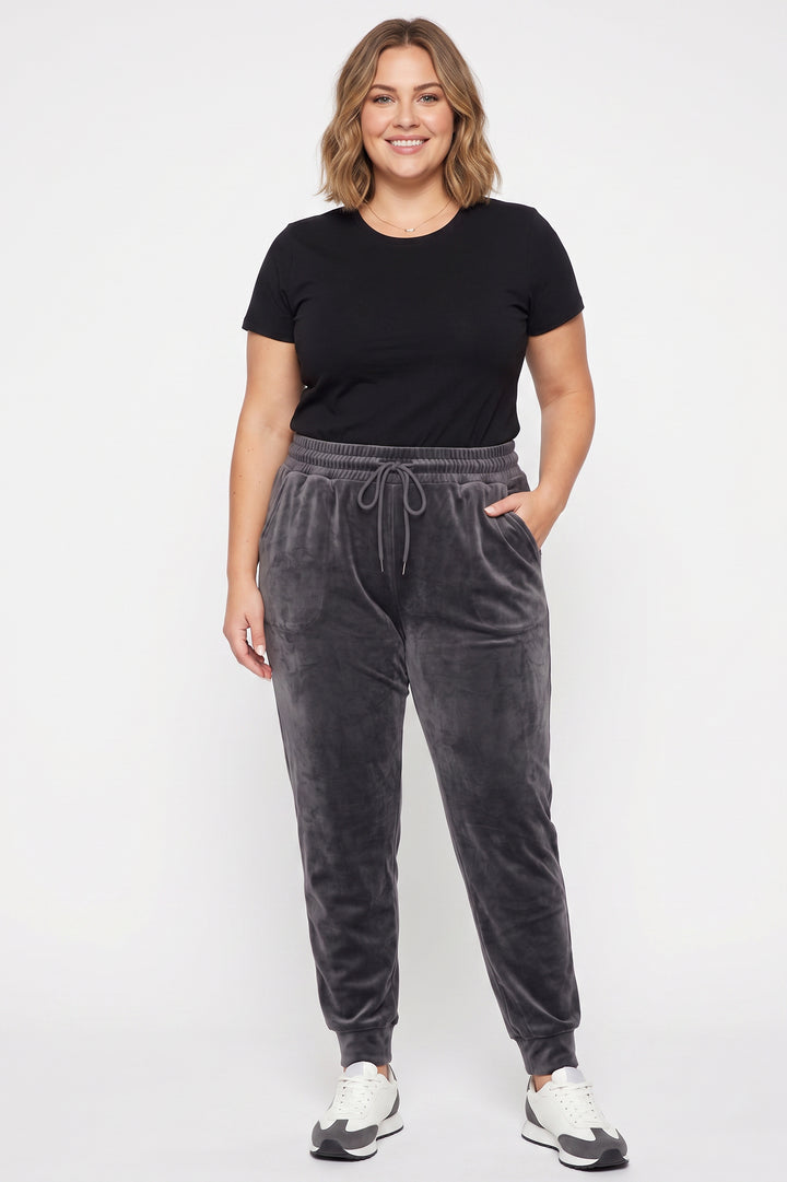 Velour Comfy Plus Size Joggers