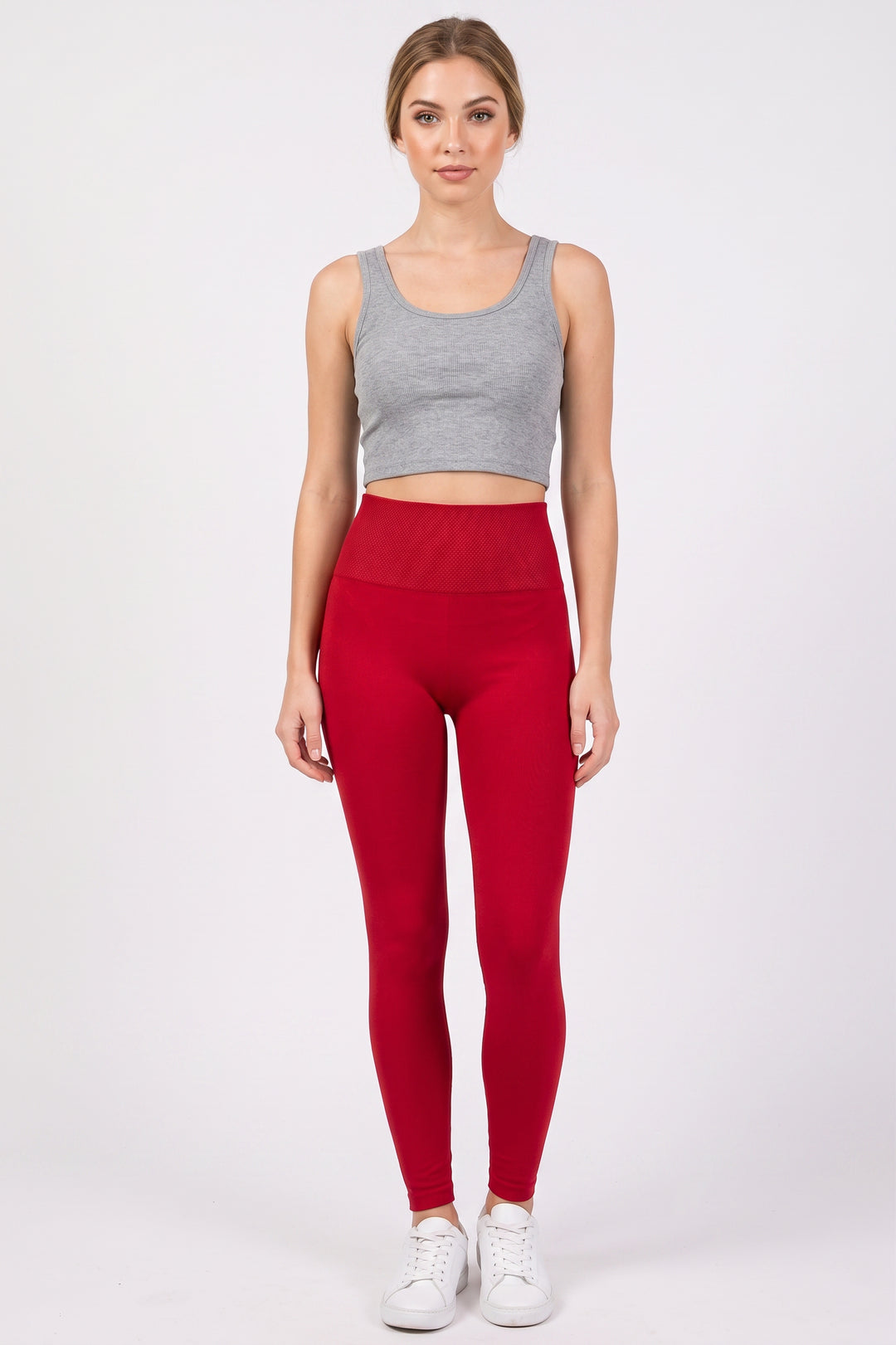 Banded High Waisted Fleece Lined Leggings