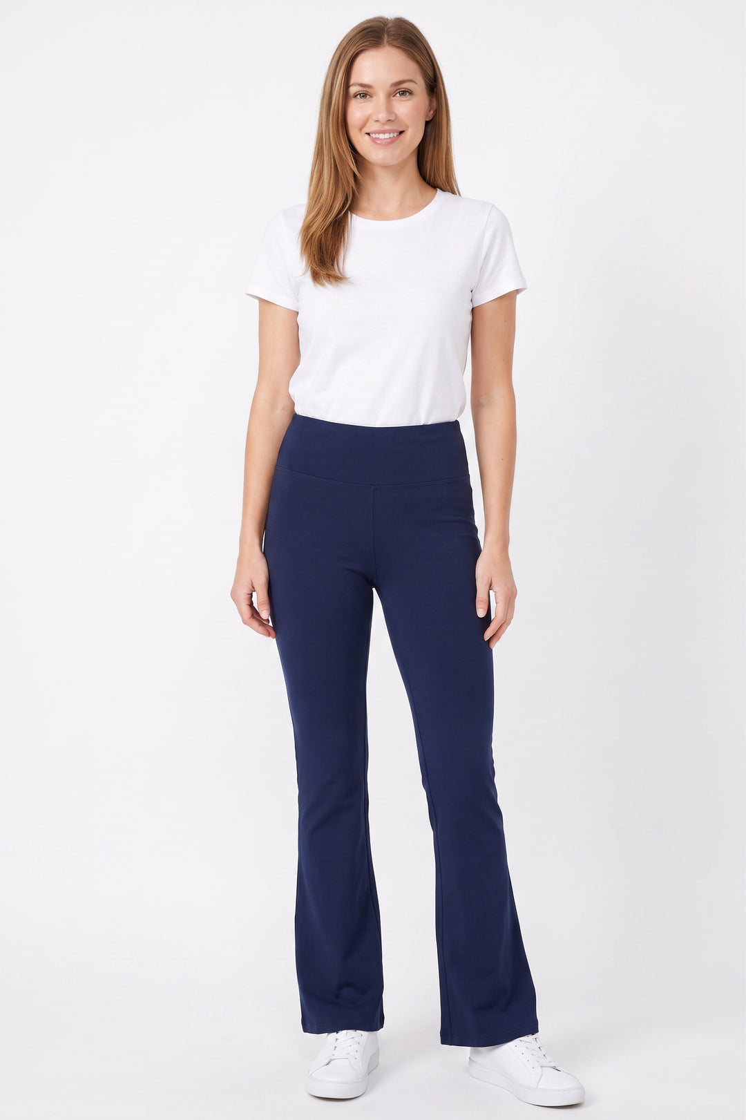 Buttery Smooth High Waist Basic Solid Bell Bottom Leggings
