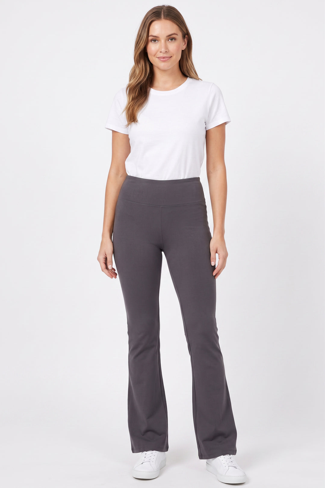 Buttery Smooth High Waist Basic Solid Bell Bottom Leggings