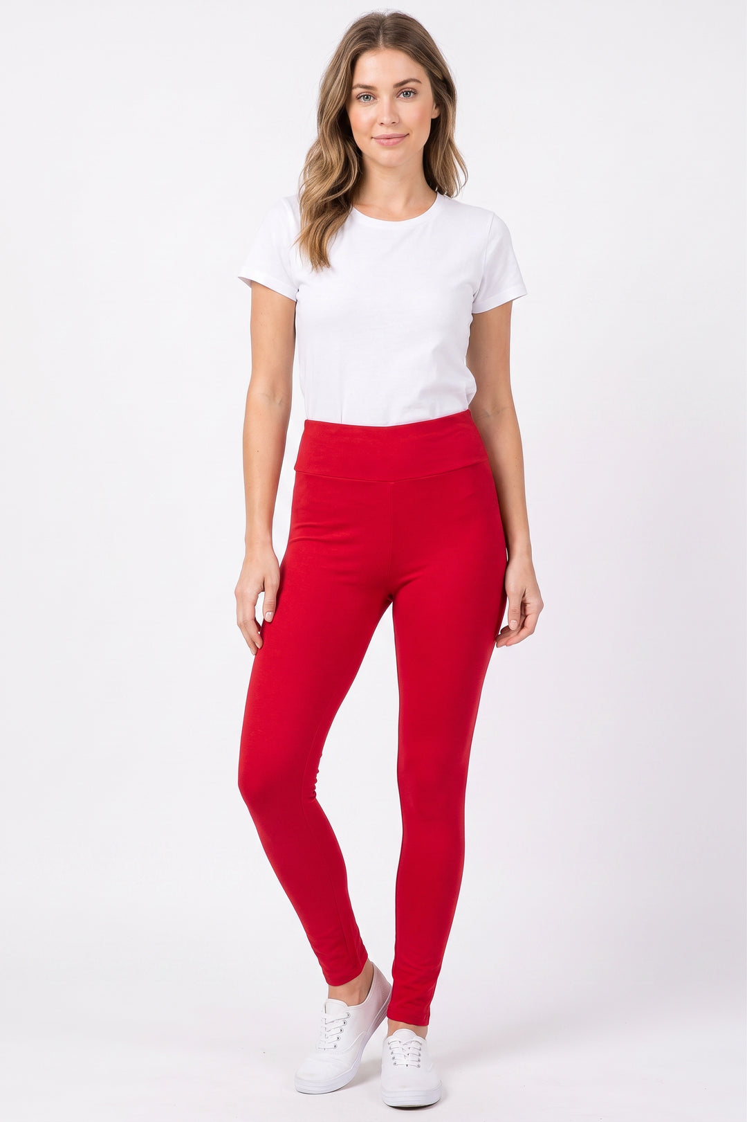 Buttery Smooth Basic Solid High Waisted Leggings - 3 Inch - EEVEE