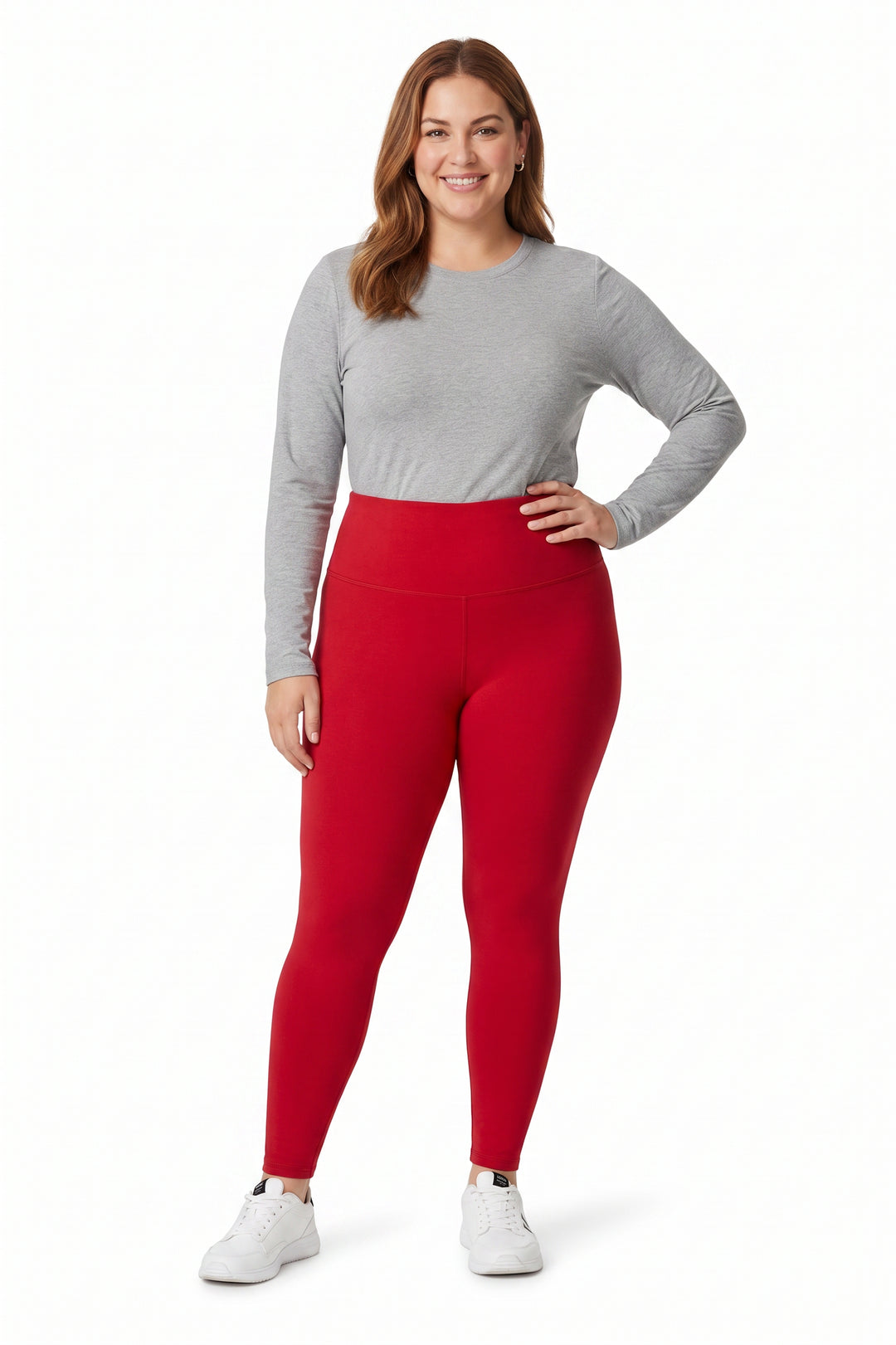 Buttery Smooth Basic Solid High Waisted Leggings - Plus Size - 5 Inch Waist - 1XL 2XL 3XL - New Mix