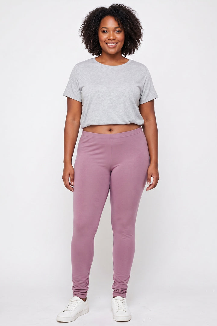 Buttery Smooth Basic Solid Leggings - Plus Size - 1XL 2XL 3XL - EEVEE