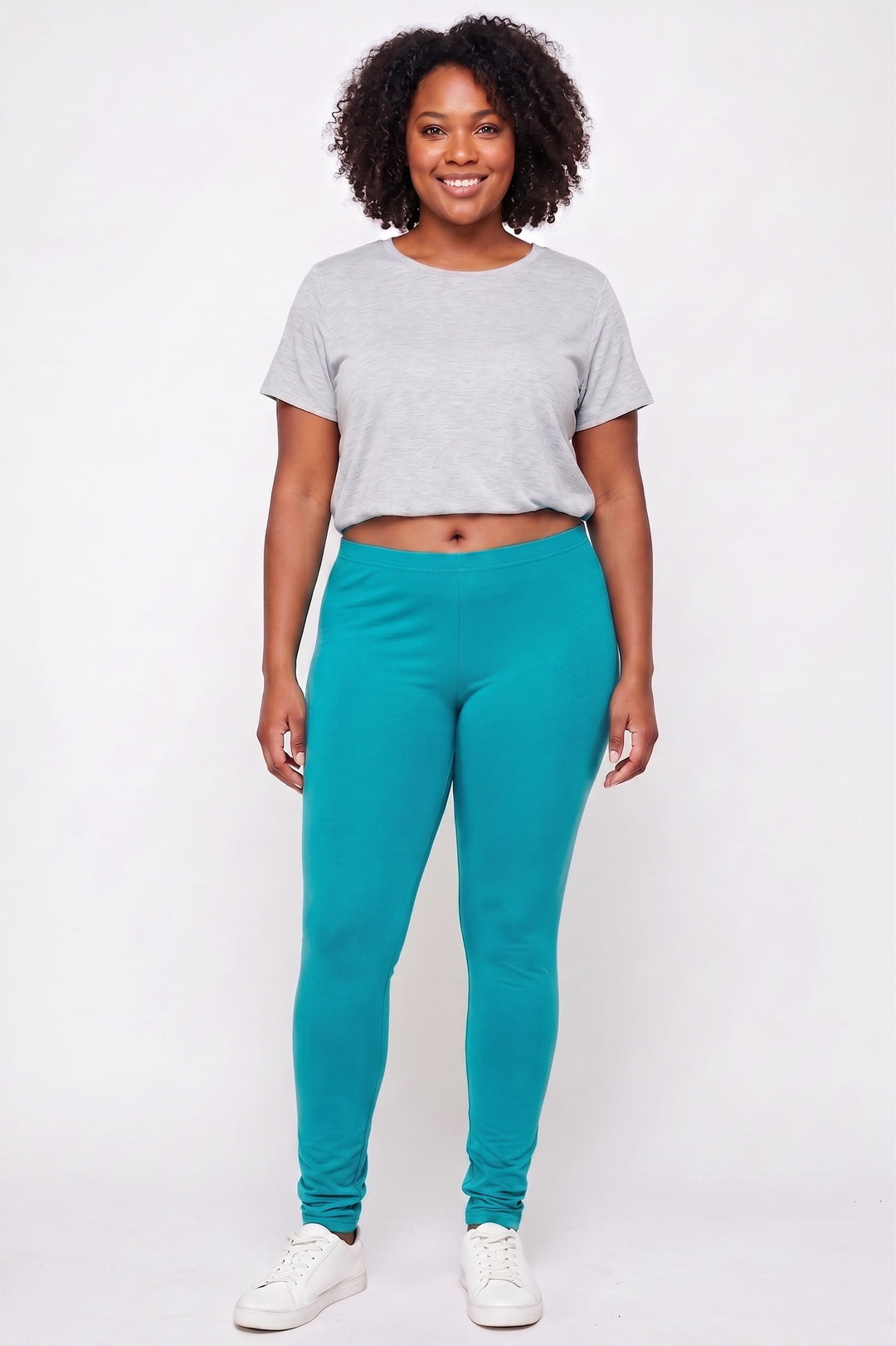 Buttery Smooth Basic Solid Leggings - Plus Size - 1XL 2XL 3XL - EEVEE