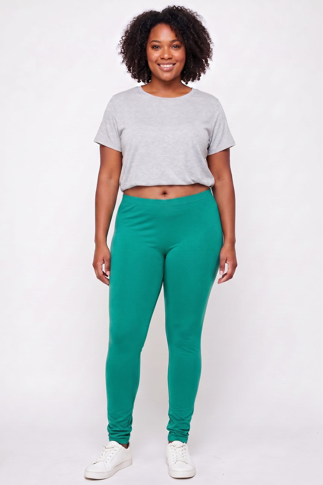 Buttery Smooth Basic Solid Leggings - Plus Size - 1XL 2XL 3XL - EEVEE