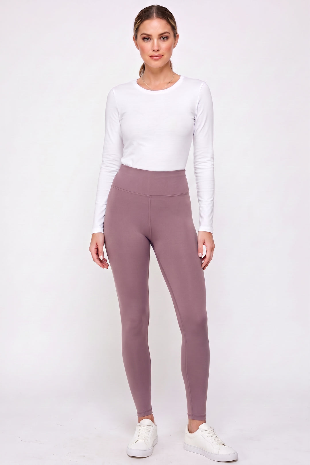 Buttery Smooth Basic Solid High Waisted Leggings - 3 Inch - EEVEE