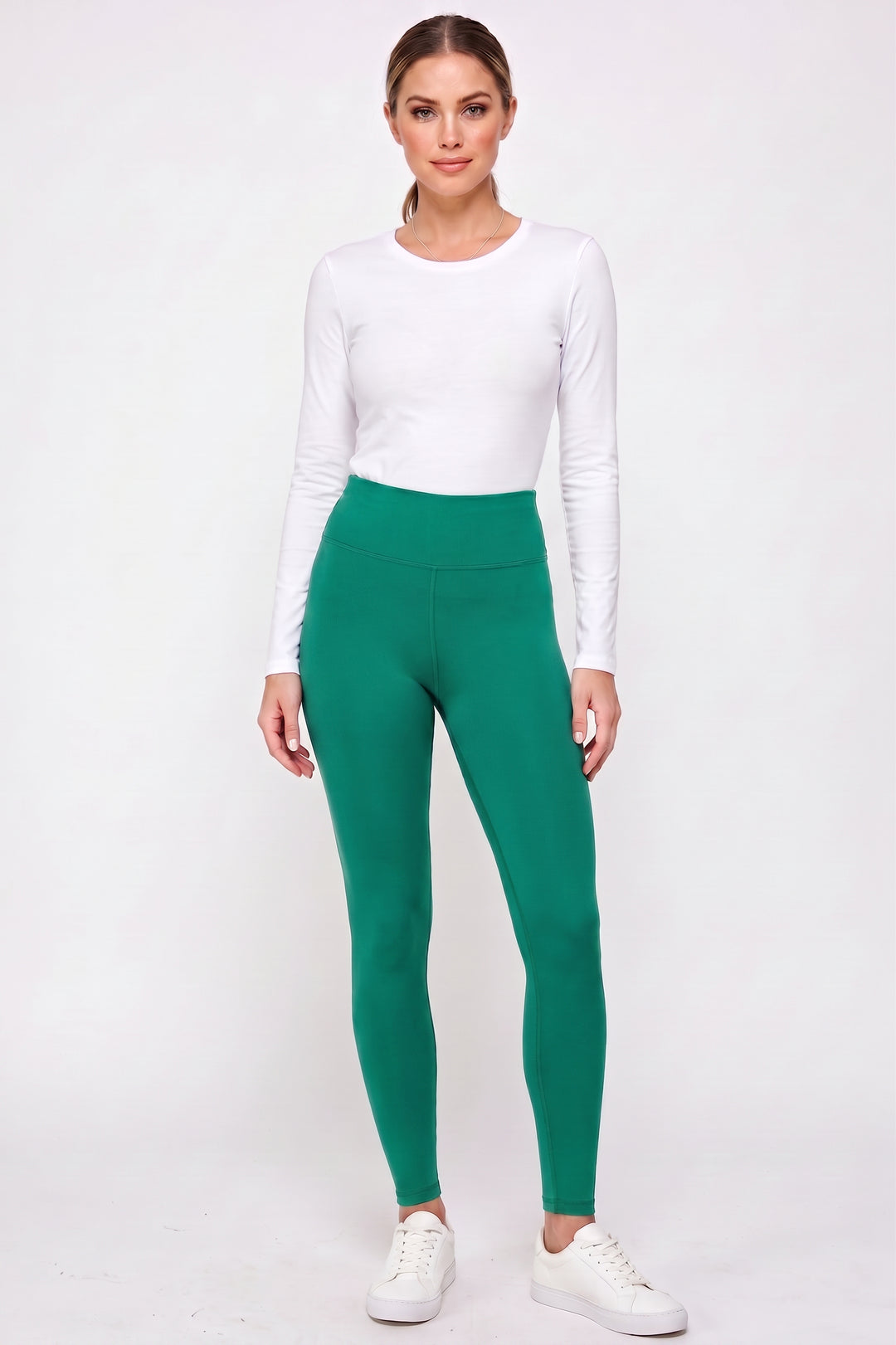 Buttery Smooth Basic Solid High Waisted Leggings - 3 Inch - EEVEE