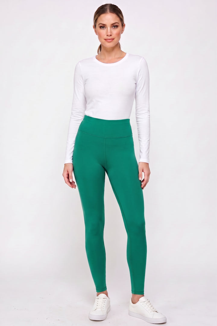 Buttery Smooth Basic Solid High Waisted Leggings - 3 Inch - EEVEE