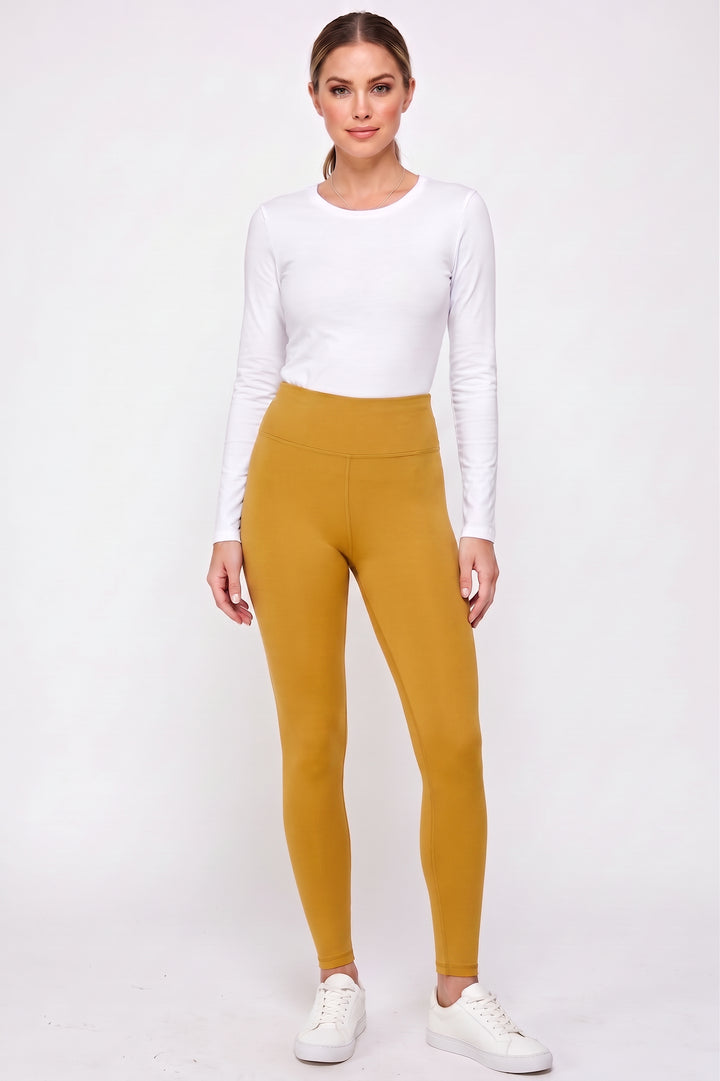 Buttery Smooth Basic Solid High Waisted Leggings - 3 Inch - EEVEE