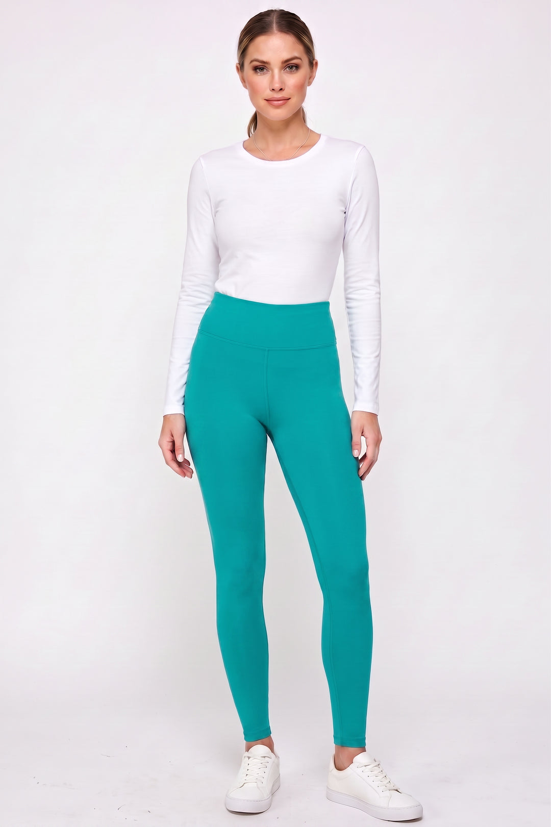 Buttery Smooth Basic Solid High Waisted Leggings - 3 Inch - EEVEE