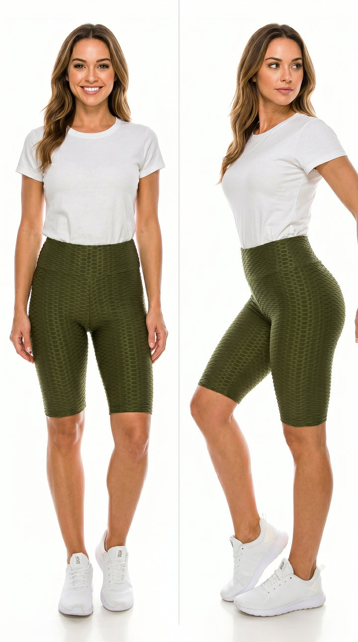 Scrunch Butt High Waisted Sport Biker Shorts