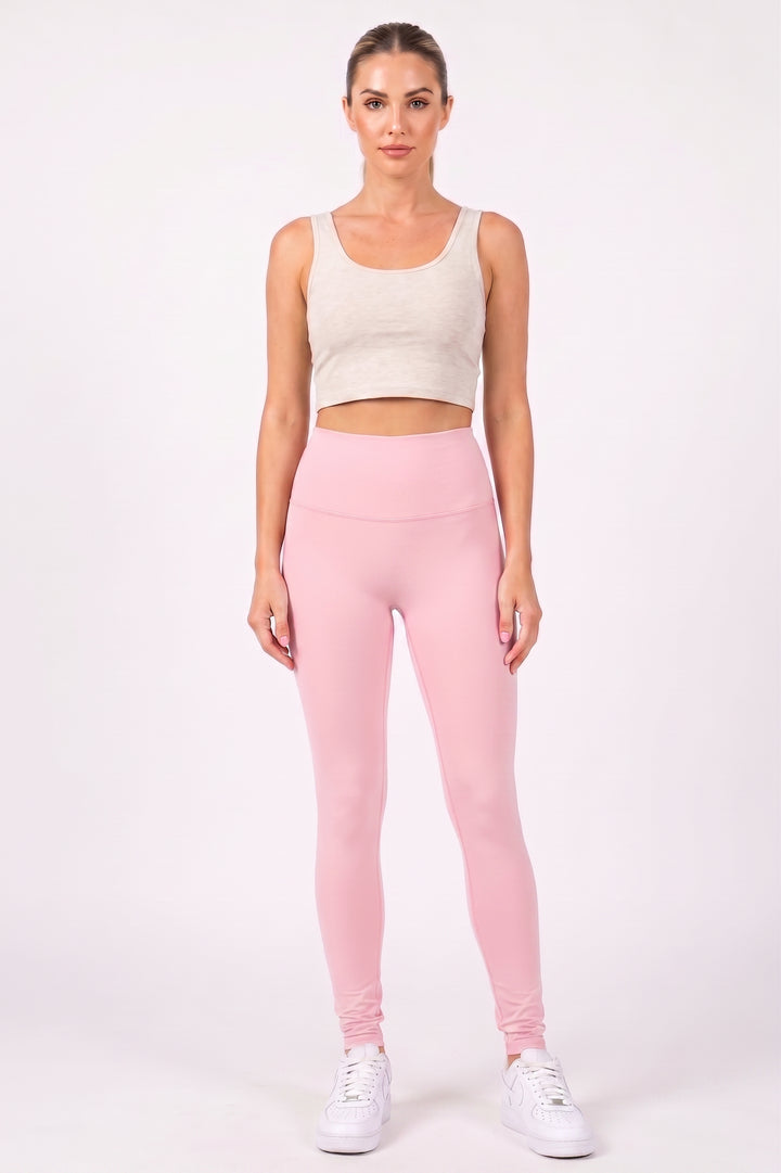 Buttery Smooth Basic Solid High Waisted Leggings - 5 Inch Waist - New Mix