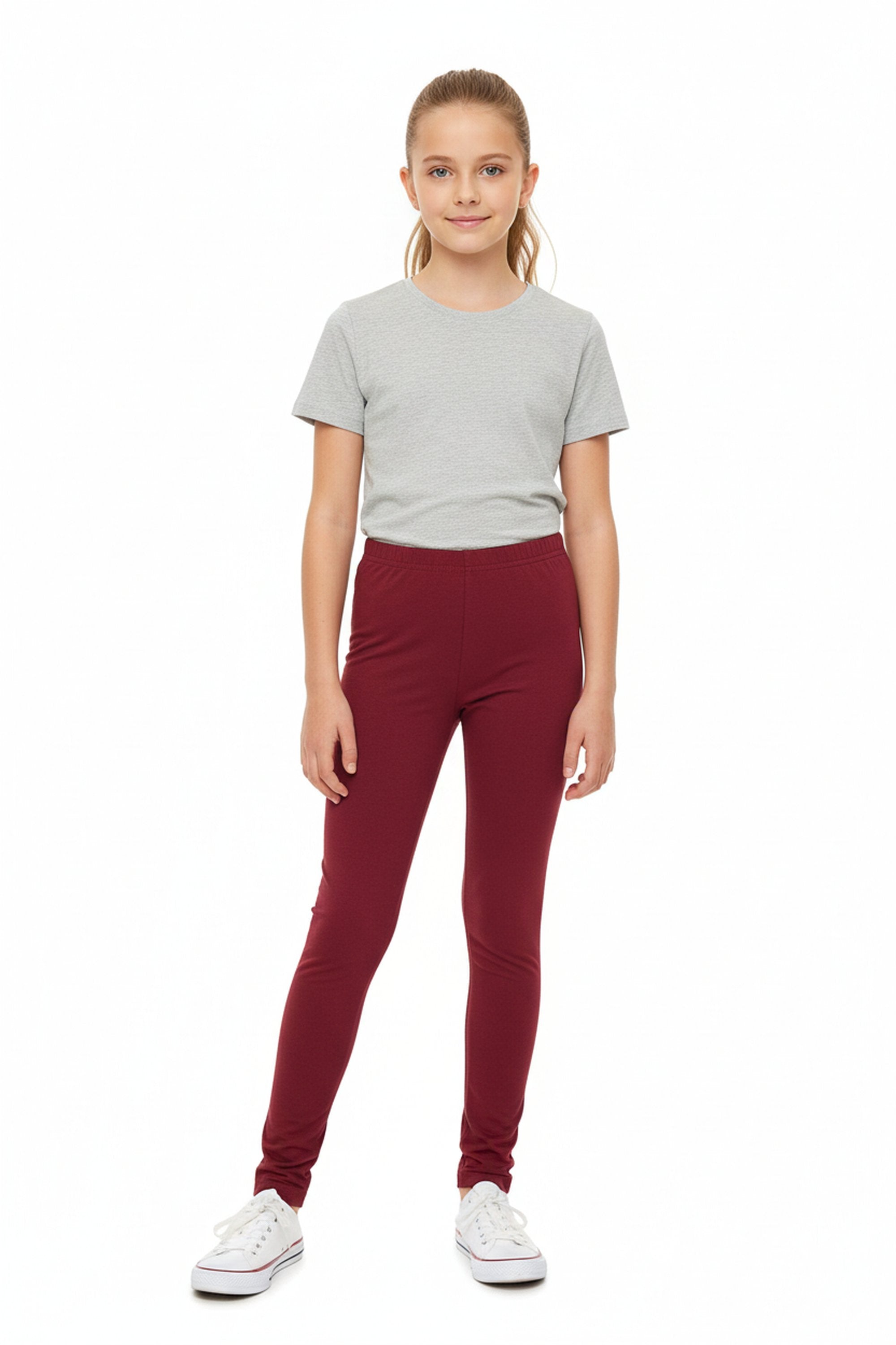 Buttery Smooth Solid Basic Kids Leggings - USA Fashion