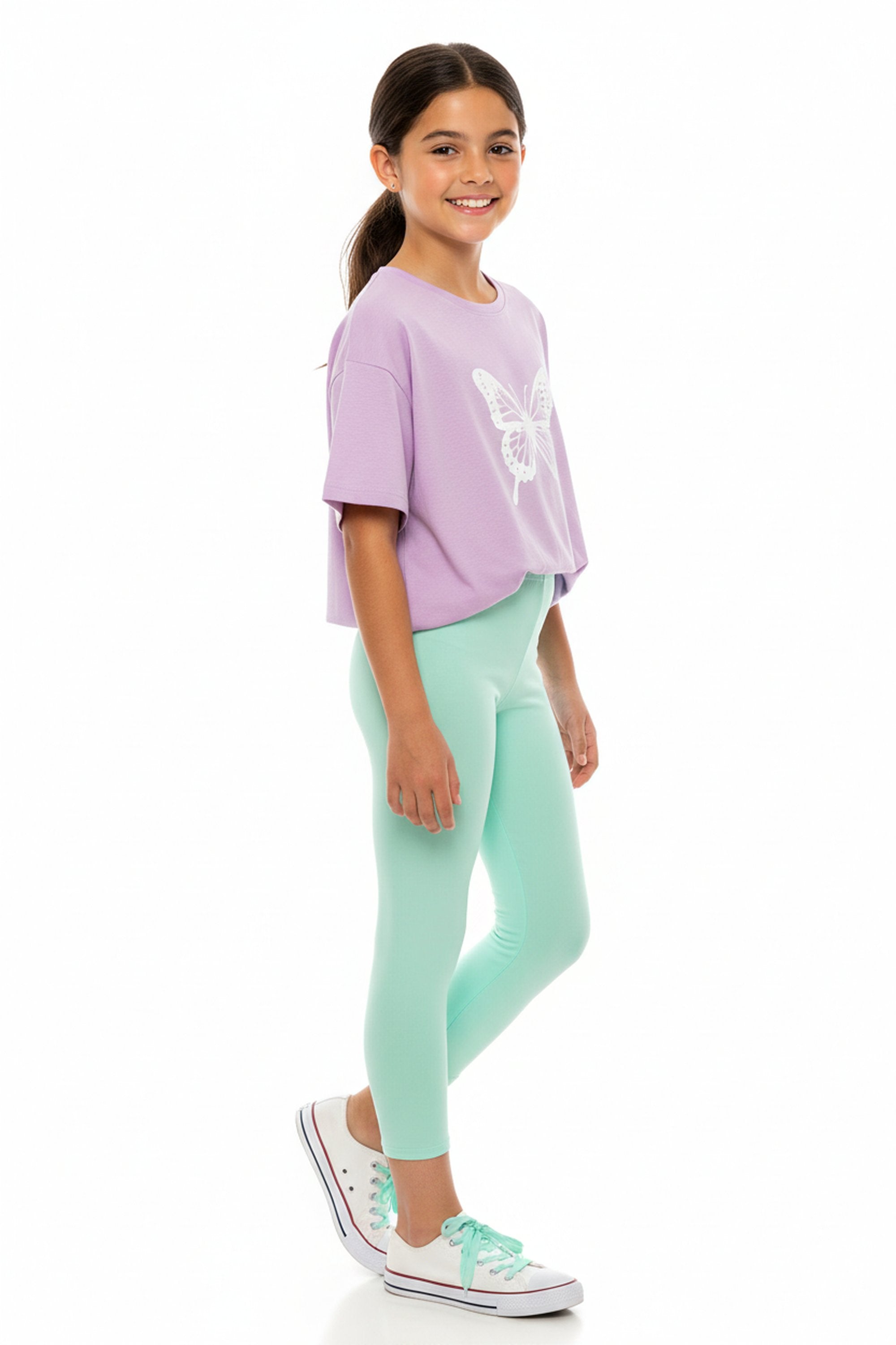 Buttery Smooth Solid Basic Kids Leggings - USA Fashion