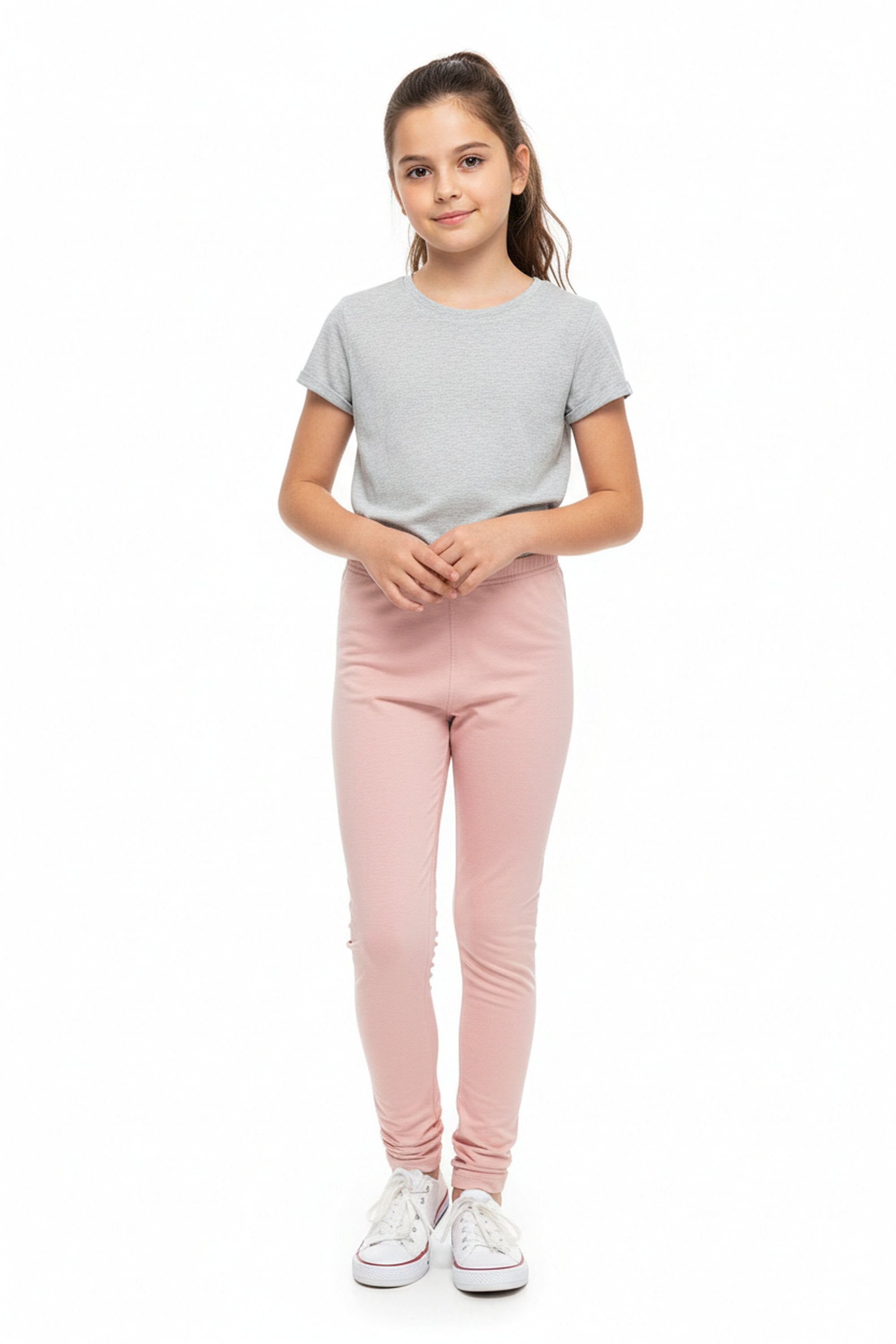 Buttery Smooth Solid Basic Kids Leggings - USA Fashion