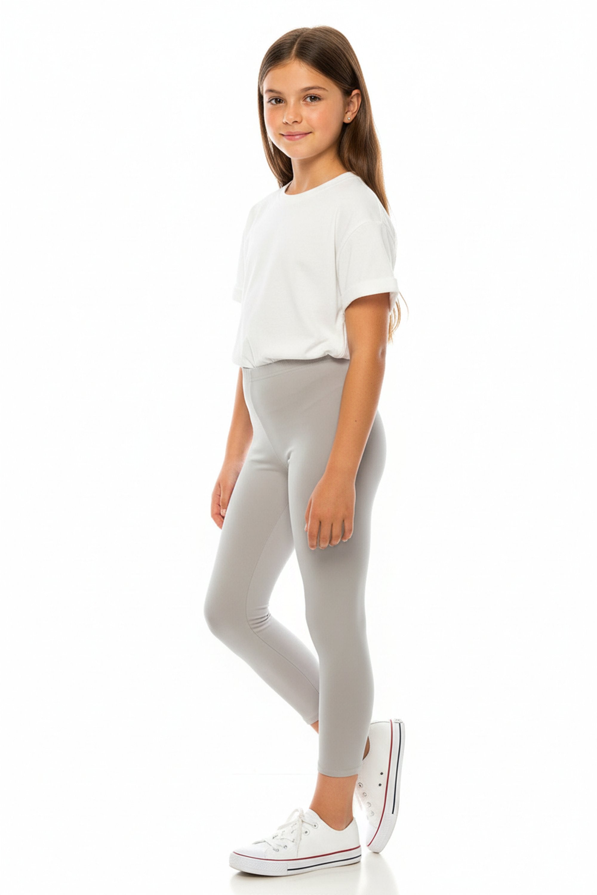 Buttery Smooth Solid Basic Kids Leggings - USA Fashion