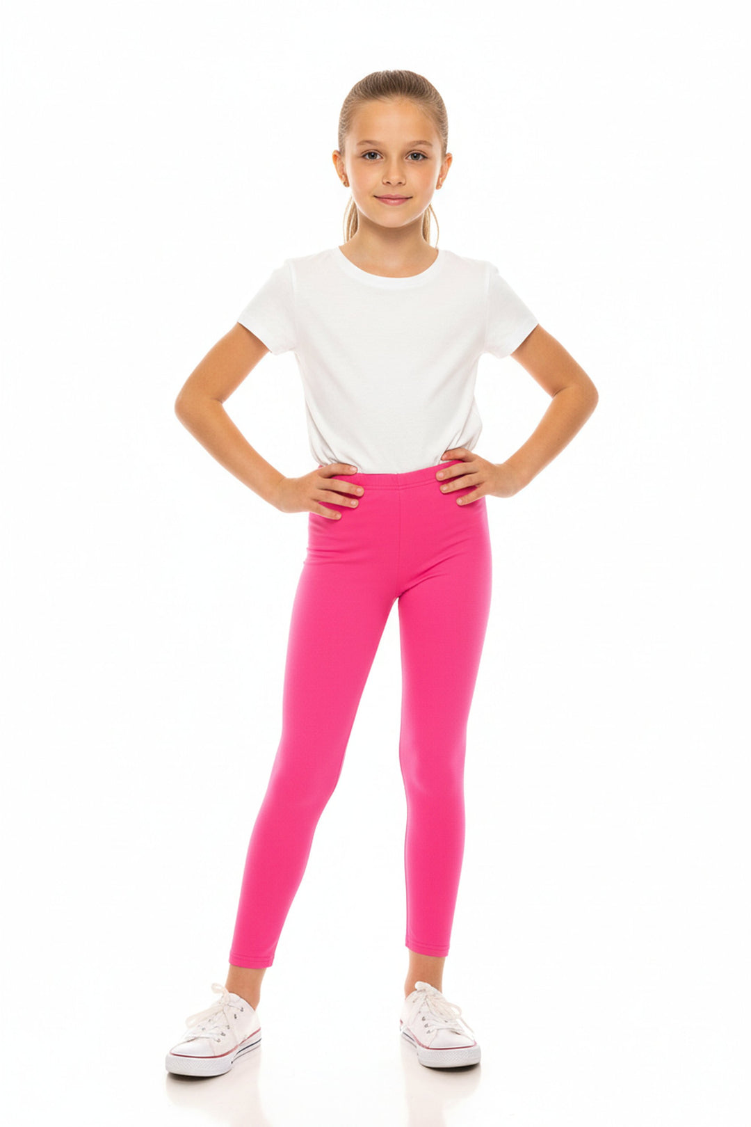 Buttery Smooth Solid Basic Kids Leggings - USA Fashion
