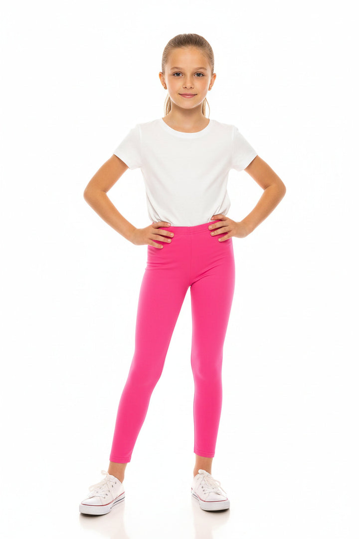 Buttery Smooth Solid Basic Kids Leggings - USA Fashion