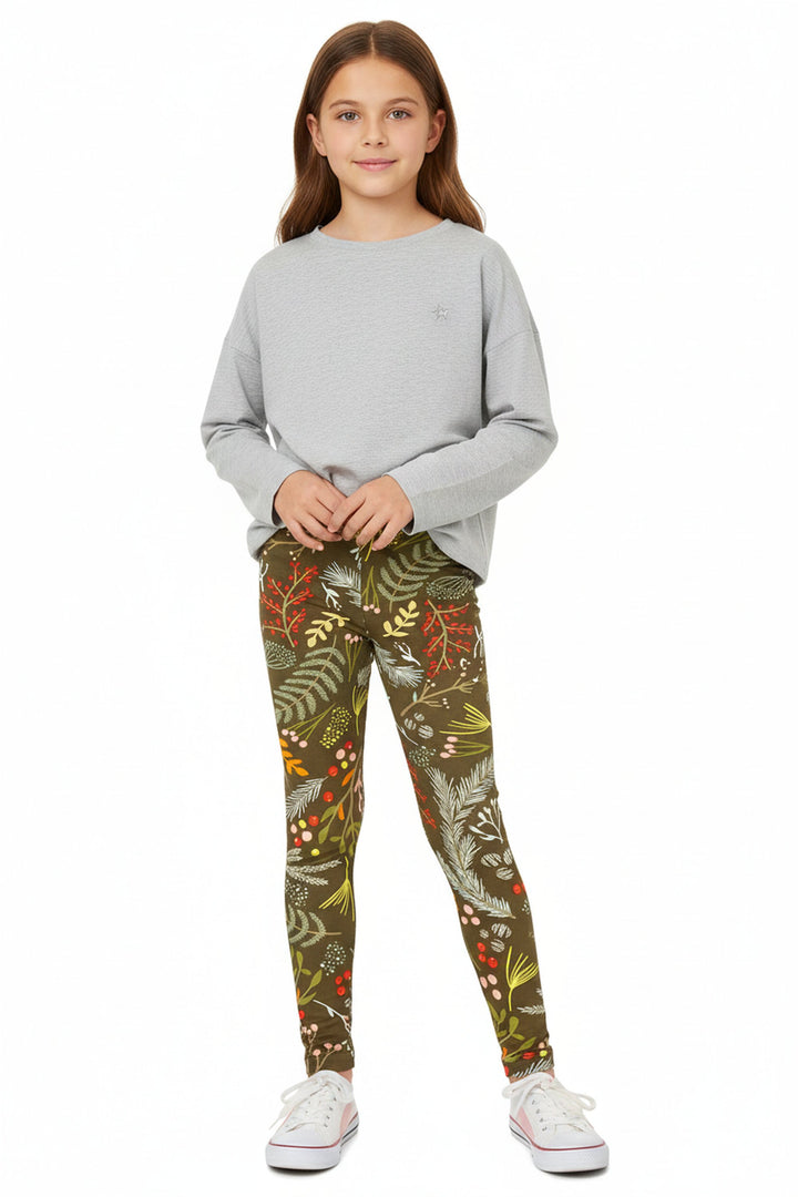 Buttery Smooth Olive Garden Kids Leggings