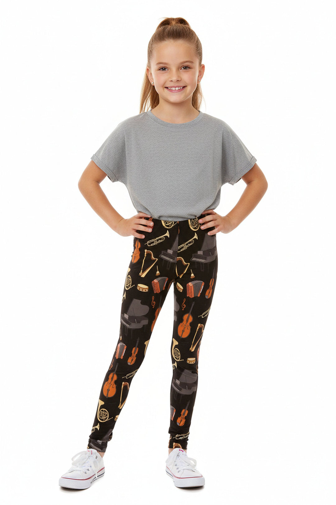 Buttery Smooth Musical Instrument Kids Leggings