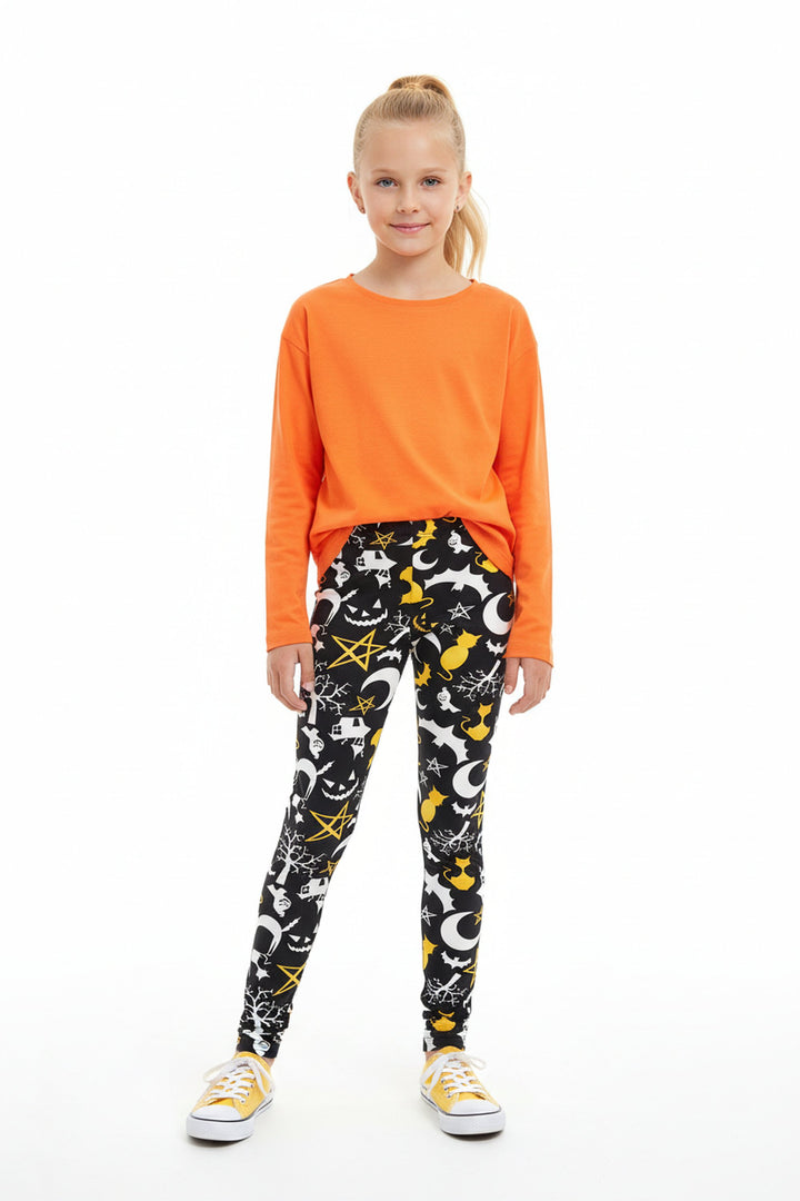 Buttery Smooth Happy Halloween Kids Leggings