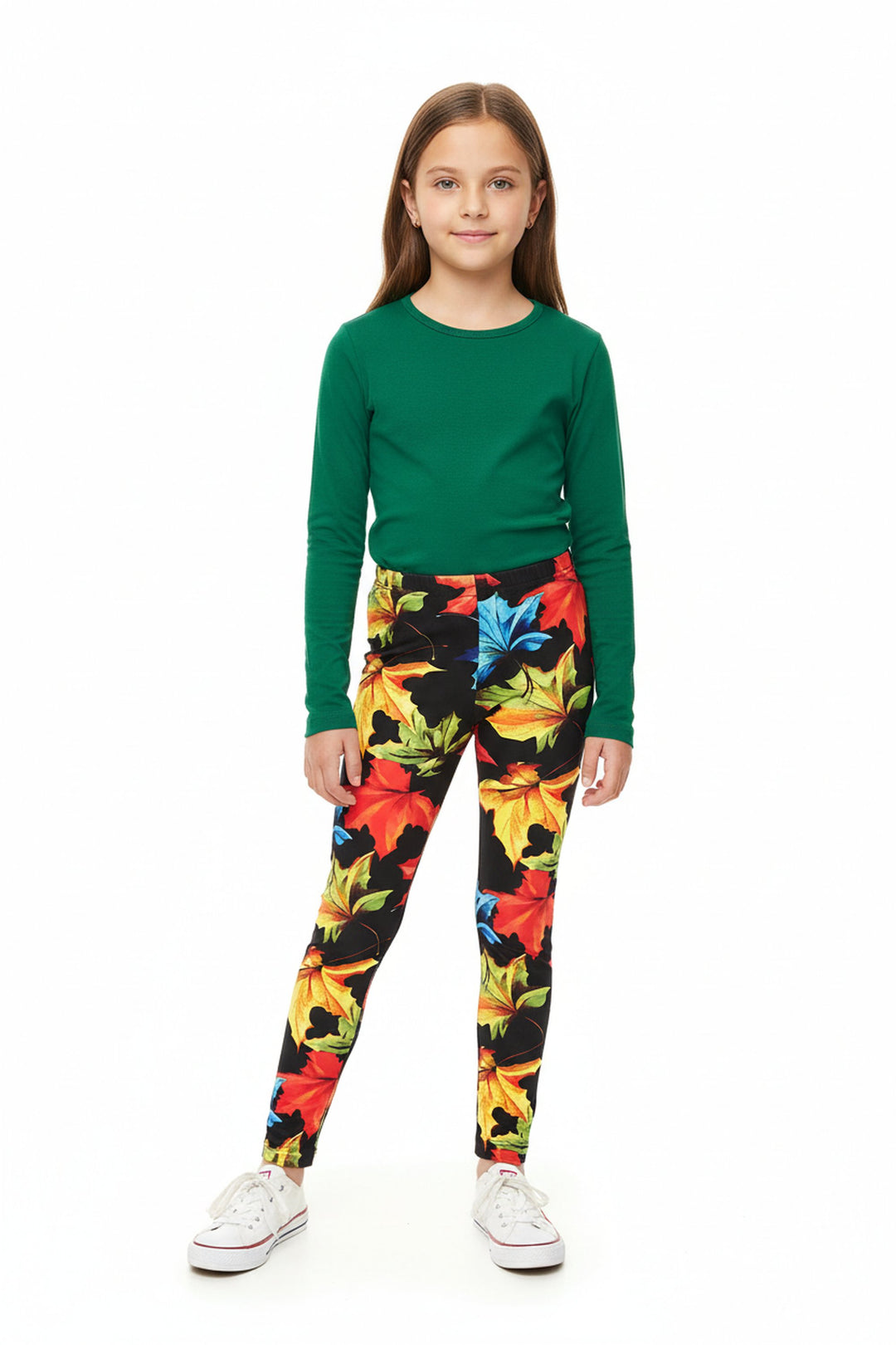 Buttery Smooth Autumn Leaves Kids Leggings