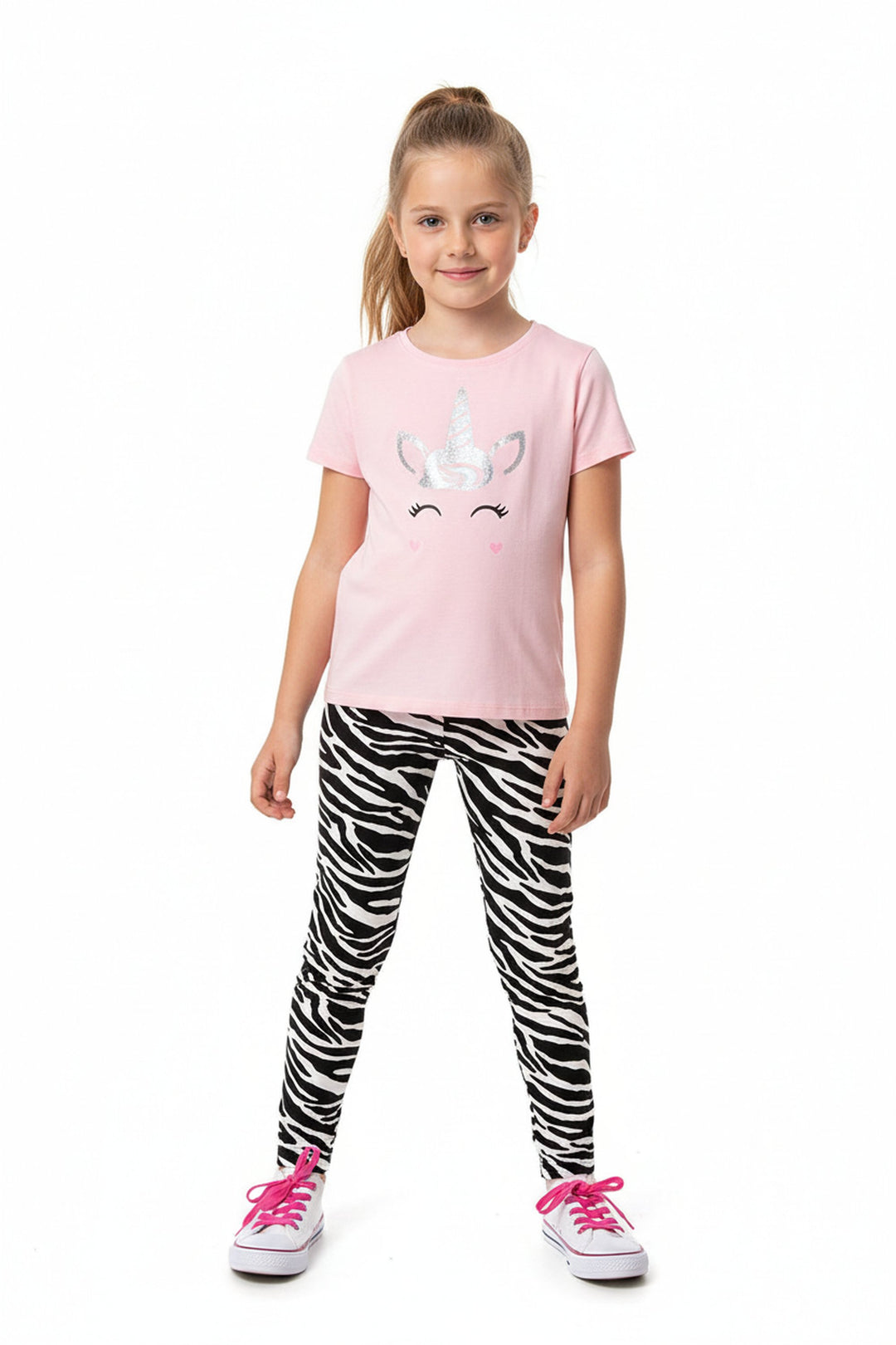 Buttery Smooth Zebra Print Kids Leggings