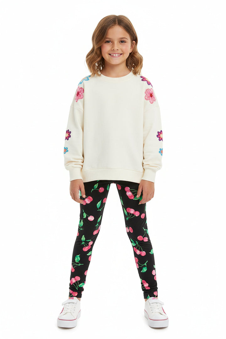 Buttery Smooth Pink Cherry Kids Leggings