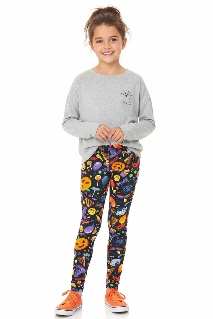 Buttery Smooth Halloween Medley Kids Leggings